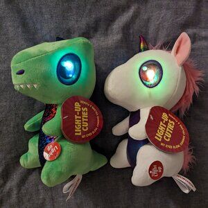 Dinosaur & Unicorn Light Up Plushies